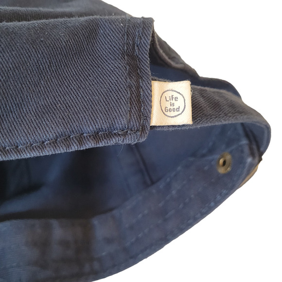 Life Is Good Navy Blue Baseball Cap Dad Hat Adjustable - Picture 6 of 9